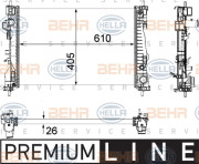 8MK 376 756-251 HELLA chladič motora 8MK 376 756-251 HELLA