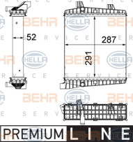 8MK 376 756-391 HELLA chladič motora 8MK 376 756-391 HELLA