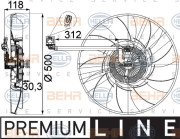 8MV 376 757-311 HELLA ventilátor chladenia motora 8MV 376 757-311 HELLA