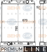 8MK 376 758-051 HELLA chladič motora 8MK 376 758-051 HELLA