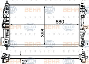 8MK 376 759-051 HELLA chladič motora 8MK 376 759-051 HELLA