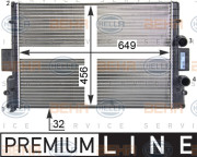 8MK 376 760-621 HELLA chladič motora 8MK 376 760-621 HELLA