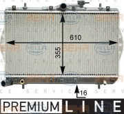 8MK 376 762-041 HELLA chladič motora 8MK 376 762-041 HELLA