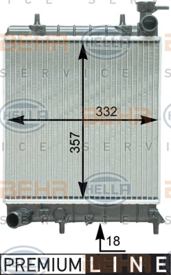 8MK 376 762-061 HELLA chladič motora 8MK 376 762-061 HELLA