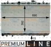 8MK 376 762-101 HELLA chladič motora 8MK 376 762-101 HELLA