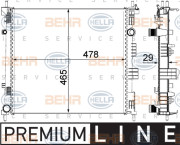 8MK 376 762-181 HELLA chladič motora 8MK 376 762-181 HELLA