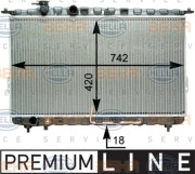 8MK 376 762-241 HELLA chladič motora 8MK 376 762-241 HELLA