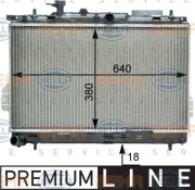 8MK 376 762-281 HELLA chladič motora 8MK 376 762-281 HELLA