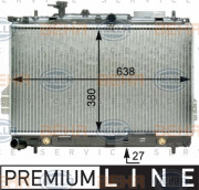 8MK 376 762-291 HELLA chladič motora 8MK 376 762-291 HELLA