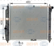 8MK 376 762-641 HELLA chladič motora 8MK 376 762-641 HELLA