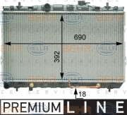 8MK 376 763-291 HELLA chladič motora 8MK 376 763-291 HELLA