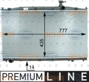 8MK 376 763-421 HELLA chladič motora 8MK 376 763-421 HELLA