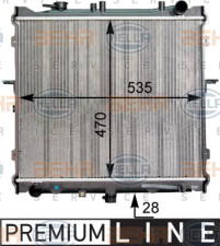 8MK 376 763-501 HELLA chladič motora 8MK 376 763-501 HELLA