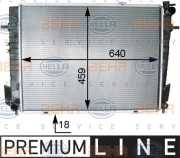 8MK 376 763-681 HELLA chladič motora 8MK 376 763-681 HELLA