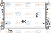 8MK 376 764-031 HELLA chladič motora 8MK 376 764-031 HELLA