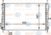 8MK 376 764-131 HELLA chladič motora 8MK 376 764-131 HELLA