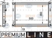 8MK 376 764-291 HELLA chladič motora 8MK 376 764-291 HELLA