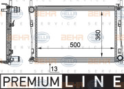 8MK 376 764-311 HELLA chladič motora 8MK 376 764-311 HELLA