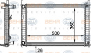 8MK 376 764-321 HELLA chladič motora 8MK 376 764-321 HELLA