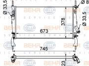 8MK 376 764-401 HELLA chladič motora 8MK 376 764-401 HELLA