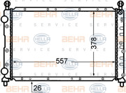 8MK 376 766-101 HELLA chladič motora 8MK 376 766-101 HELLA