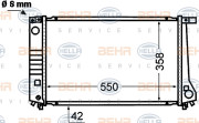 8MK 376 766-401 HELLA chladič motora 8MK 376 766-401 HELLA