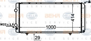 8MK 376 766-751 HELLA chladič motora 8MK 376 766-751 HELLA