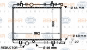 8MK 376 767-091 HELLA chladič motora 8MK 376 767-091 HELLA