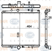 8MK 376 767-111 HELLA chladič motora 8MK 376 767-111 HELLA