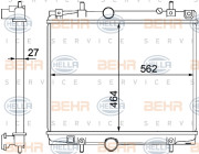 8MK 376 767-141 HELLA chladič motora 8MK 376 767-141 HELLA