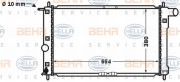 8MK 376 767-191 HELLA chladič motora 8MK 376 767-191 HELLA