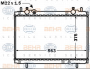 8MK 376 767-551 HELLA chladič motora 8MK 376 767-551 HELLA