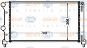 8MK 376 767-701 HELLA chladič motora 8MK 376 767-701 HELLA