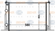 8MK 376 767-731 HELLA chladič motora 8MK 376 767-731 HELLA