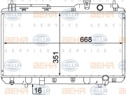 8MK 376 768-281 HELLA chladič motora 8MK 376 768-281 HELLA