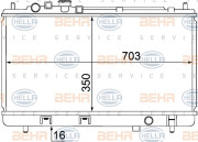 8MK 376 769-621 HELLA chladič motora 8MK 376 769-621 HELLA