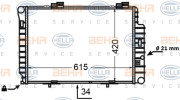 8MK 376 769-721 HELLA chladič motora 8MK 376 769-721 HELLA