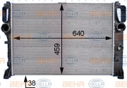 8MK 376 769-791 HELLA chladič motora 8MK 376 769-791 HELLA