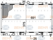 8MK 376 770-321 HELLA chladič motora 8MK 376 770-321 HELLA