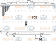 8MK 376 770-651 HELLA chladič motora 8MK 376 770-651 HELLA