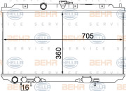 8MK 376 770-671 HELLA chladič motora 8MK 376 770-671 HELLA