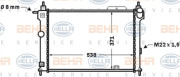 8MK 376 771-061 HELLA chladič motora 8MK 376 771-061 HELLA