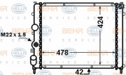 8MK 376 771-661 HELLA chladič motora 8MK 376 771-661 HELLA