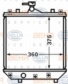 8MK 376 772-781 HELLA chladič motora 8MK 376 772-781 HELLA