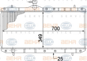 8MK 376 773-021 HELLA chladič motora 8MK 376 773-021 HELLA