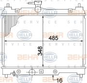 8MK 376 773-461 HELLA chladič motora 8MK 376 773-461 HELLA