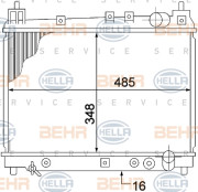 8MK 376 773-471 HELLA chladič motora 8MK 376 773-471 HELLA