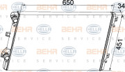 8MK 376 774-034 HELLA chladič motora 8MK 376 774-034 HELLA