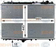 8MK 376 774-131 HELLA chladič motora 8MK 376 774-131 HELLA