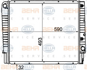 8MK 376 774-211 HELLA chladič motora 8MK 376 774-211 HELLA